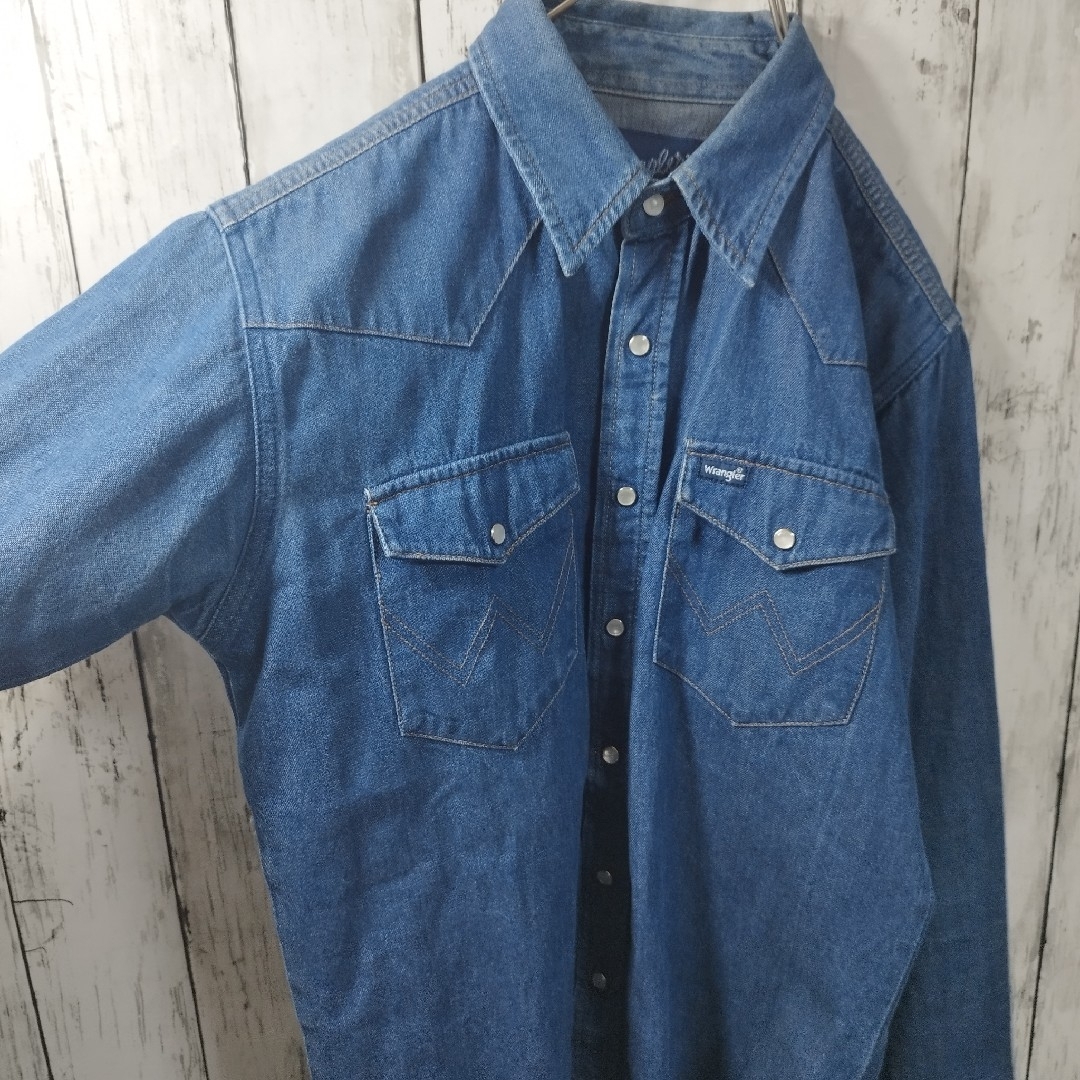 Wrangler(ラングラー)の【Wrangler】Denim Western Shirt　D600 メンズのトップス(シャツ)の商品写真