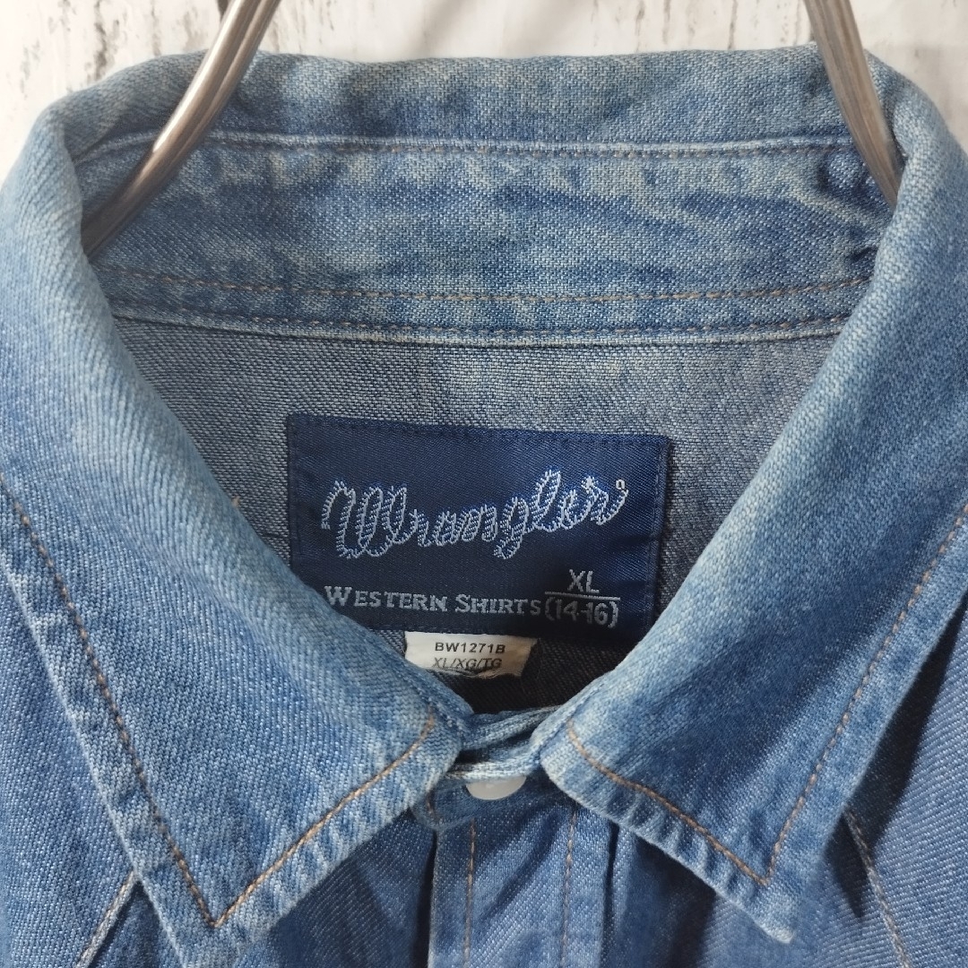 Wrangler(ラングラー)の【Wrangler】Denim Western Shirt　D600 メンズのトップス(シャツ)の商品写真