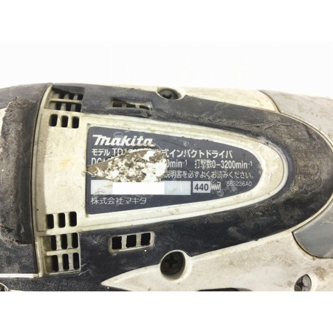 Makita(マキタ)の☆中古動作品☆makita マキタ 14.4V 充電式 インパクトドライバ TD131DRFX 白 バッテリー２個 充電器 ケース付き 87462 自動車/バイクのバイク(工具)の商品写真