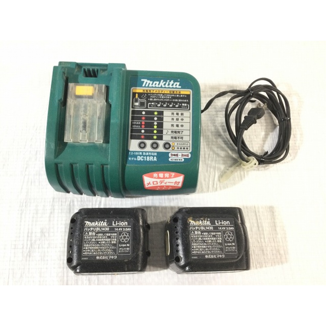 Makita(マキタ)の☆中古動作品☆makita マキタ 14.4V 充電式 インパクトドライバ TD131DRFX 白 バッテリー２個 充電器 ケース付き 87462 自動車/バイクのバイク(工具)の商品写真