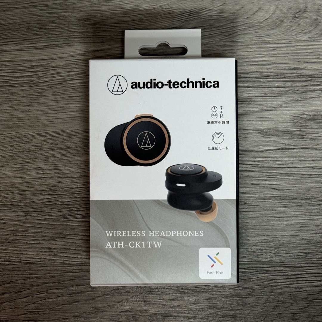 audio-technica(オーディオテクニカ)のaudio-technica ワイヤレスイヤホン ブラック ATH-CK1TW  スマホ/家電/カメラのオーディオ機器(ヘッドフォン/イヤフォン)の商品写真