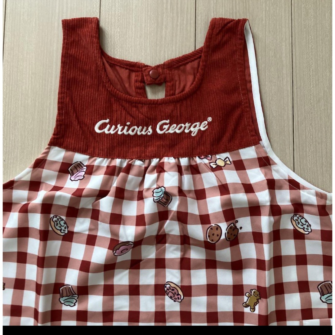 学研 - 新品☆エプロン おさるのジョージ スイーツエプロン 保育 学研 - 新品☆エプロン おさるのジョージ スイーツエプロン 保育