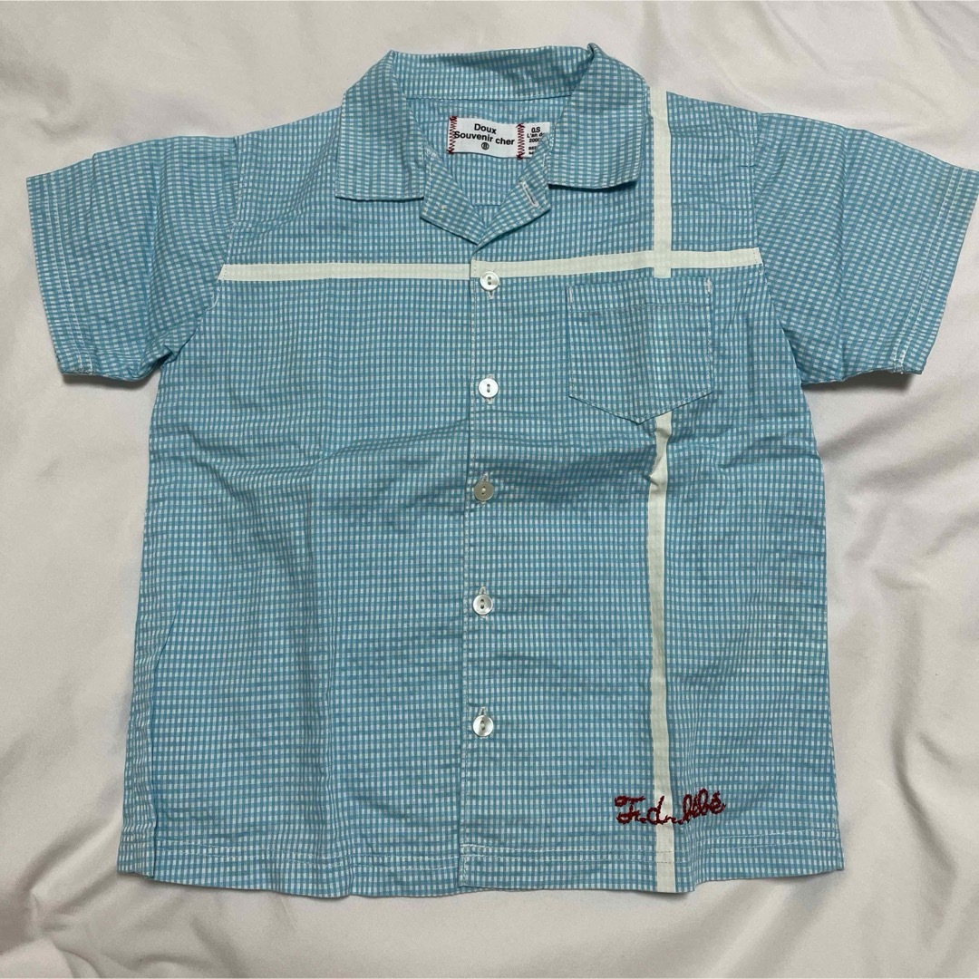 BeBe(ベベ)のbebe(ベベ)ギンガムチェック シャツ 100 キッズ/ベビー/マタニティのキッズ服男の子用(90cm~)(ブラウス)の商品写真