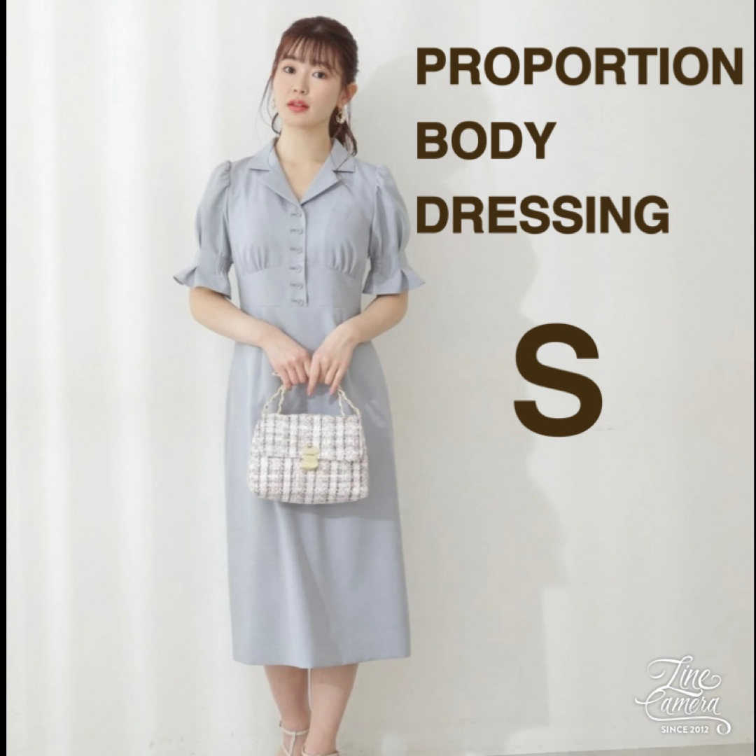 PROPORTION BODY DRESSING(プロポーションボディドレッシング)のプロポーションボディドレッシング S タイトワンピース 開襟 ロングワンピース レディースのワンピース(ロングワンピース/マキシワンピース)の商品写真