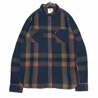 リーバイス(Levi's)のLevi's 長袖シャツ チェック 両胸ポケット ロゴタグ US古着 n47(シャツ)