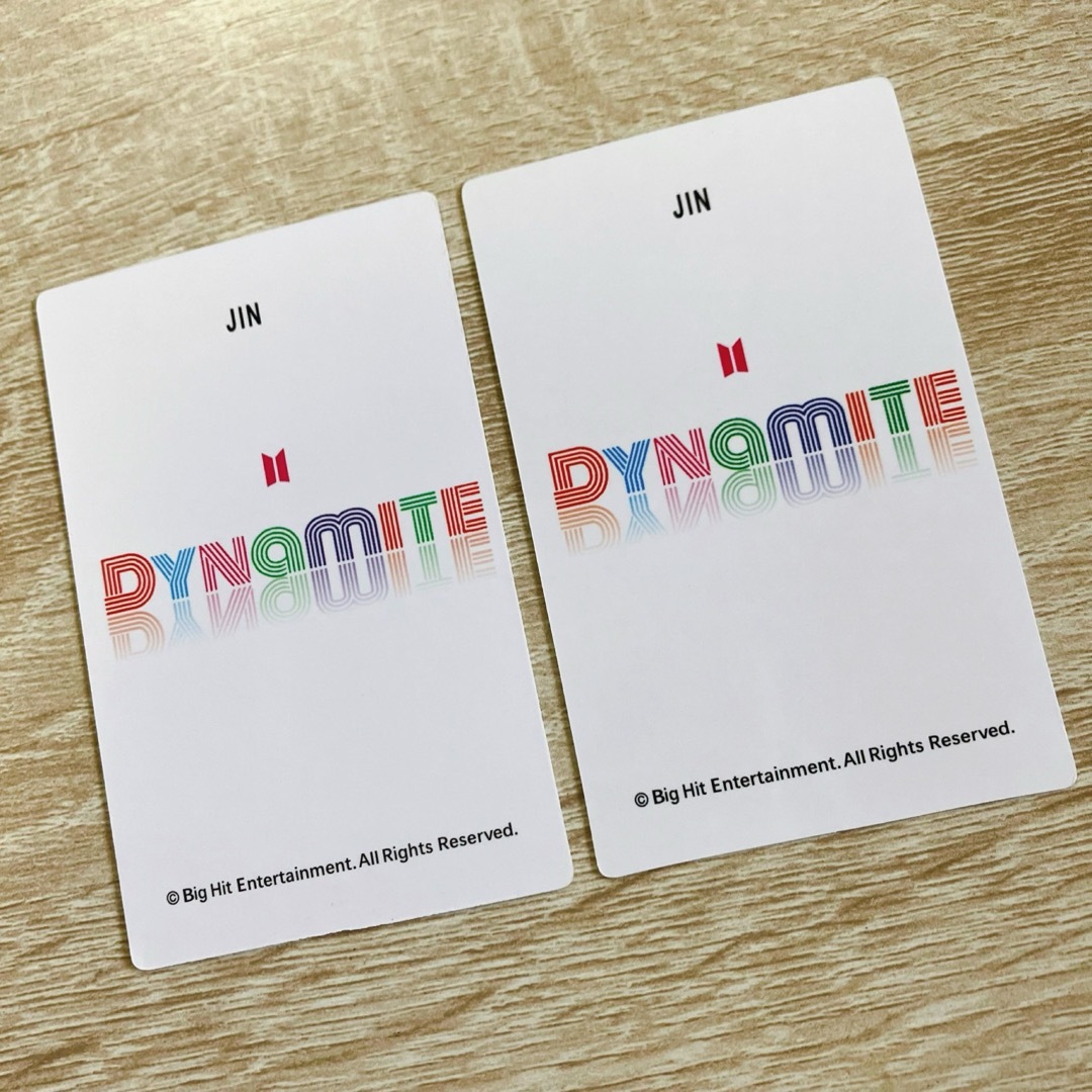 BTS × FILA 限定 dynamite トレカ 2枚セット ジン エンタメ/ホビーのタレントグッズ(アイドルグッズ)の商品写真