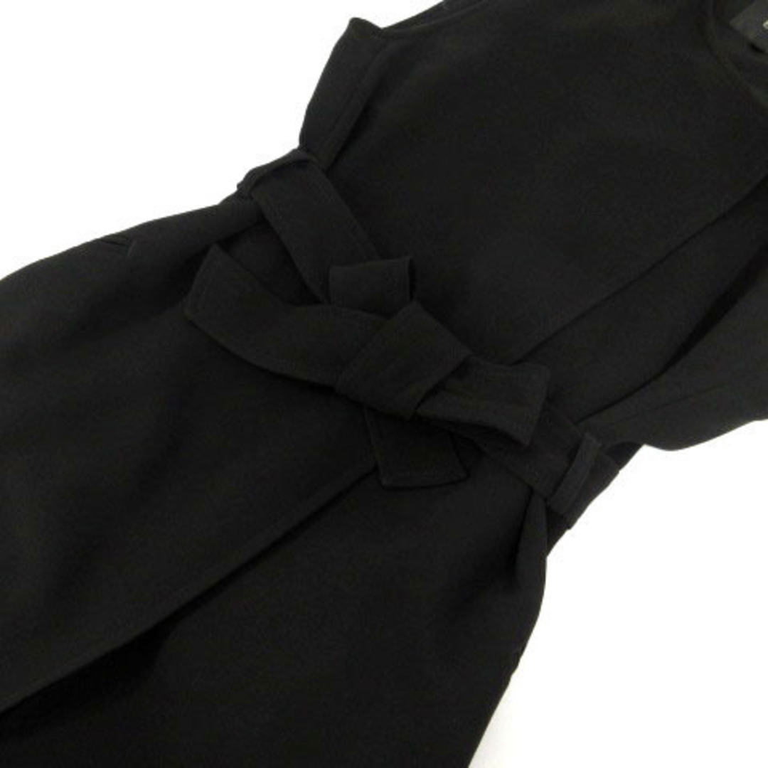 BOSCH(ボッシュ)のボッシュ BOSCH ジレ ベスト ロング丈 羽織り リボンベルト 黒 38 レディースのトップス(ベスト/ジレ)の商品写真