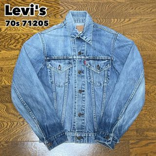 リーバイス(Levi's)の70s USA製 Levi's 71205 Gジャン デニムジャケット 34L(Gジャン/デニムジャケット)