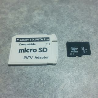 プレイステーションヴィータ(PlayStation Vita)のmicroSDカード8GB、PS VITA アダプターセット(その他)