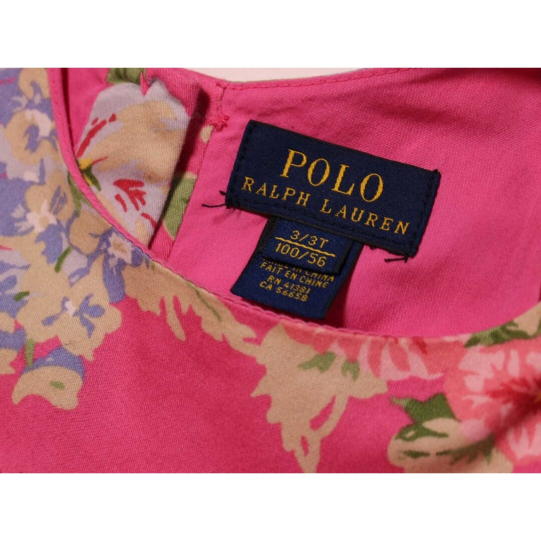 Ralph Lauren(ラルフローレン)の[ラルフローレン/Ralph Lauren]100cm ノースリーブワンピース ピンク【中古】子供服 キッズ kids 女の子 夏 606032 onepi キッズ/ベビー/マタニティのキッズ服女の子用(90cm~)(ワンピース)の商品写真