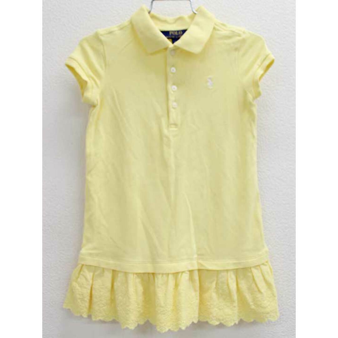 Ralph Lauren(ラルフローレン)の◇ラルフローレン/Ralph Lauren◇110cm 半袖ワンピース 黄【中古】子供服 キッズ kids 女の子 夏 117032 onepi キッズ/ベビー/マタニティのキッズ服女の子用(90cm~)(ワンピース)の商品写真