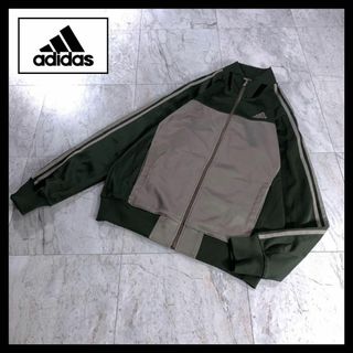 アディダス(adidas)の00s 古着 adidas トラックジャケット ジャージ カーキ ベージュ XL(ジャージ)