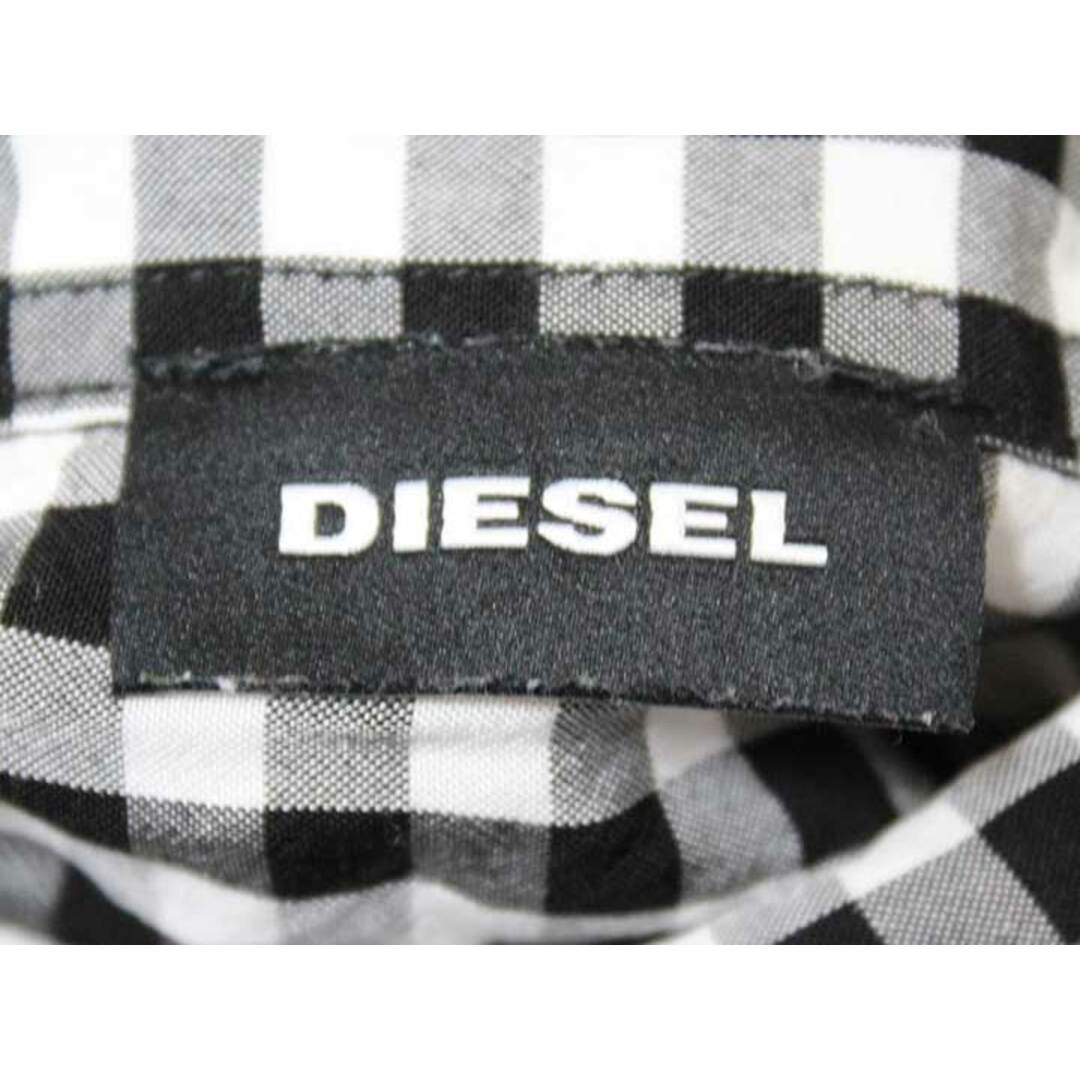 DIESEL(ディーゼル)の《ディーゼルキッズ/DIESEL kids》130cm ノースリーブシャツワンピース 黒×白系【中古】子供服 キッズ kids 女の子 夏 905032 onepi キッズ/ベビー/マタニティのキッズ服女の子用(90cm~)(ワンピース)の商品写真