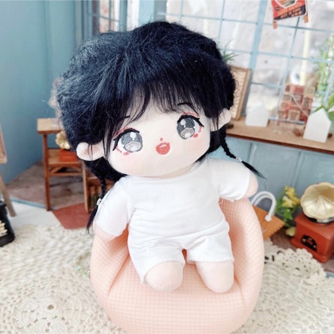 ぬいぐるみ用 色移り防止 服 20cm 白 肌着 ぬい服 着せ替え 推し活 エンタメ/ホビーのおもちゃ/ぬいぐるみ(ぬいぐるみ)の商品写真