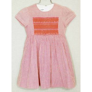 ファミリア(familiar)の[ファミリア/familiar]100cm 半袖ワンピース 赤×白 スモック刺?【中古】子供服 キッズ kids 女の子 夏 925032 onepi(ワンピース)