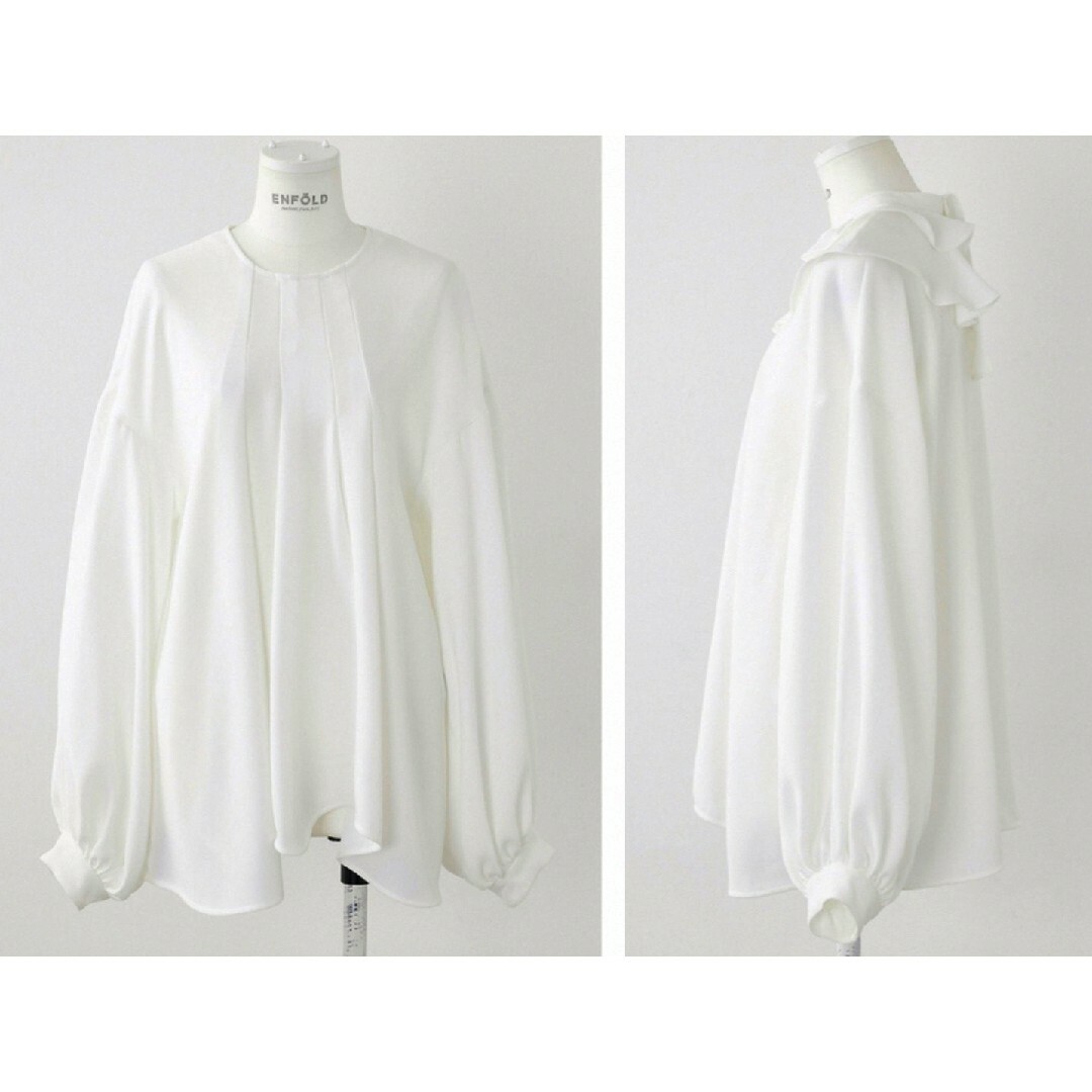 ENFOLD(エンフォルド)の新品　TWO WAY COLLAR BLOUSE 　ENFOLD レディースのトップス(シャツ/ブラウス(長袖/七分))の商品写真