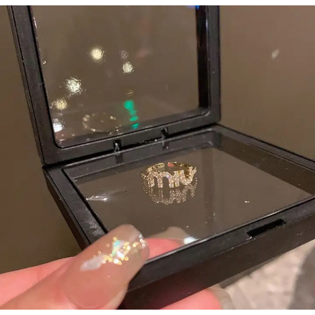 MIU MIU - 新品未使用!miumiuリング☆ゴールド☆ミュウミュウ MIU MIU - 新品未使用!miumiuリング☆ゴールド☆ミュウミュウ