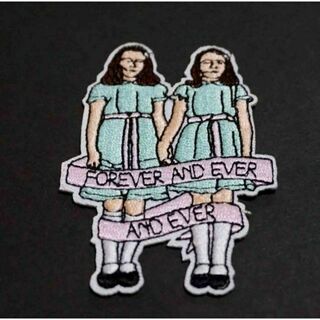 怪奇US双子少女■激渋『シャイニング』『ドクター・スリープ』ツインズ刺繍ワッペン(各種パーツ)