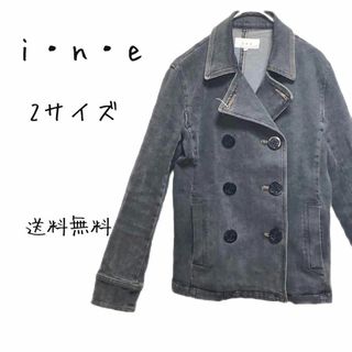 インエ(i.n.e)のine アイエヌイー デニム  ショート ジャケット 2306/0417(Gジャン/デニムジャケット)