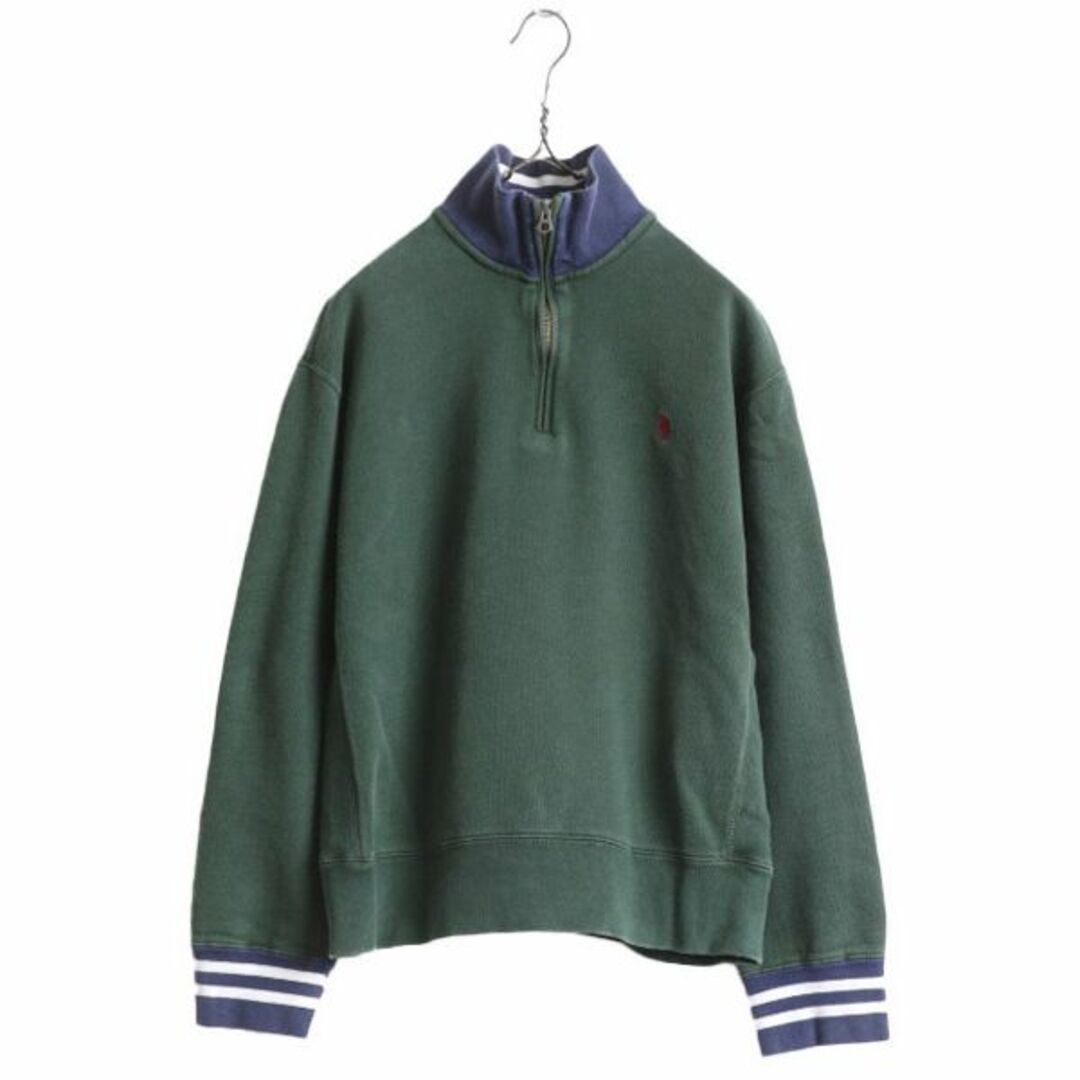 90s ポロ ラルフローレン ハーフジップ スウェット メンズ L 90s ポロ ラルフローレン ハーフジップ スウェット メンズ L