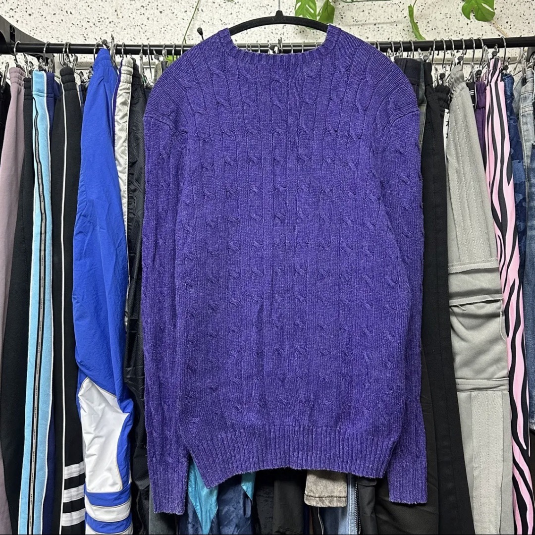 POLO RALPH LAUREN(ポロラルフローレン)のPOLO RALPH LAUREN ニット セーター 紫 メンズのトップス(ニット/セーター)の商品写真
