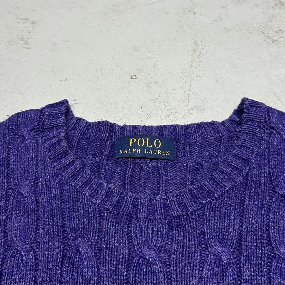 POLO RALPH LAUREN(ポロラルフローレン)のPOLO RALPH LAUREN ニット セーター 紫 メンズのトップス(ニット/セーター)の商品写真