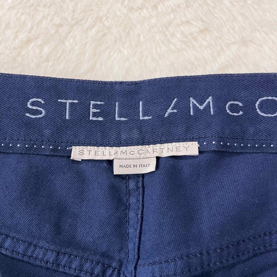 Stella McCartney(ステラマッカートニー)の【美品】ステラマッカートニー　　ストレートデニム　裾フリンジ　ストレッチ　XL レディースのパンツ(デニム/ジーンズ)の商品写真