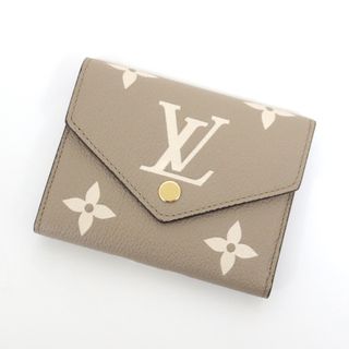 ルイヴィトン(LOUIS VUITTON)の【LOUIS VUITTON】ルイヴィトン ポルトフォイユ ヴィクトリーヌ 三つ折り財布 モノグラムアンプラント トゥルトレール クレーム M81861 RFID/kr12043ar(財布)