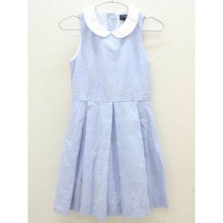 ラルフローレン(Ralph Lauren)の▽ラルフローレン/Ralph Lauren▽140cm ノースリーブワンピース 白×ブルー【中古】子供服 キッズ kids ジュニア 女の子 夏 017032 onepi(ワンピース)