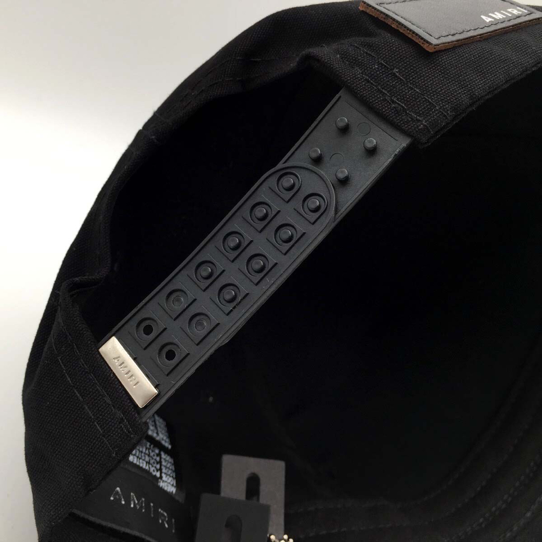 AMIRI(アミリ)のAMIRI アミリ コットン フルキャンバス トラッカーキャップ ブラック メンズの帽子(キャップ)の商品写真