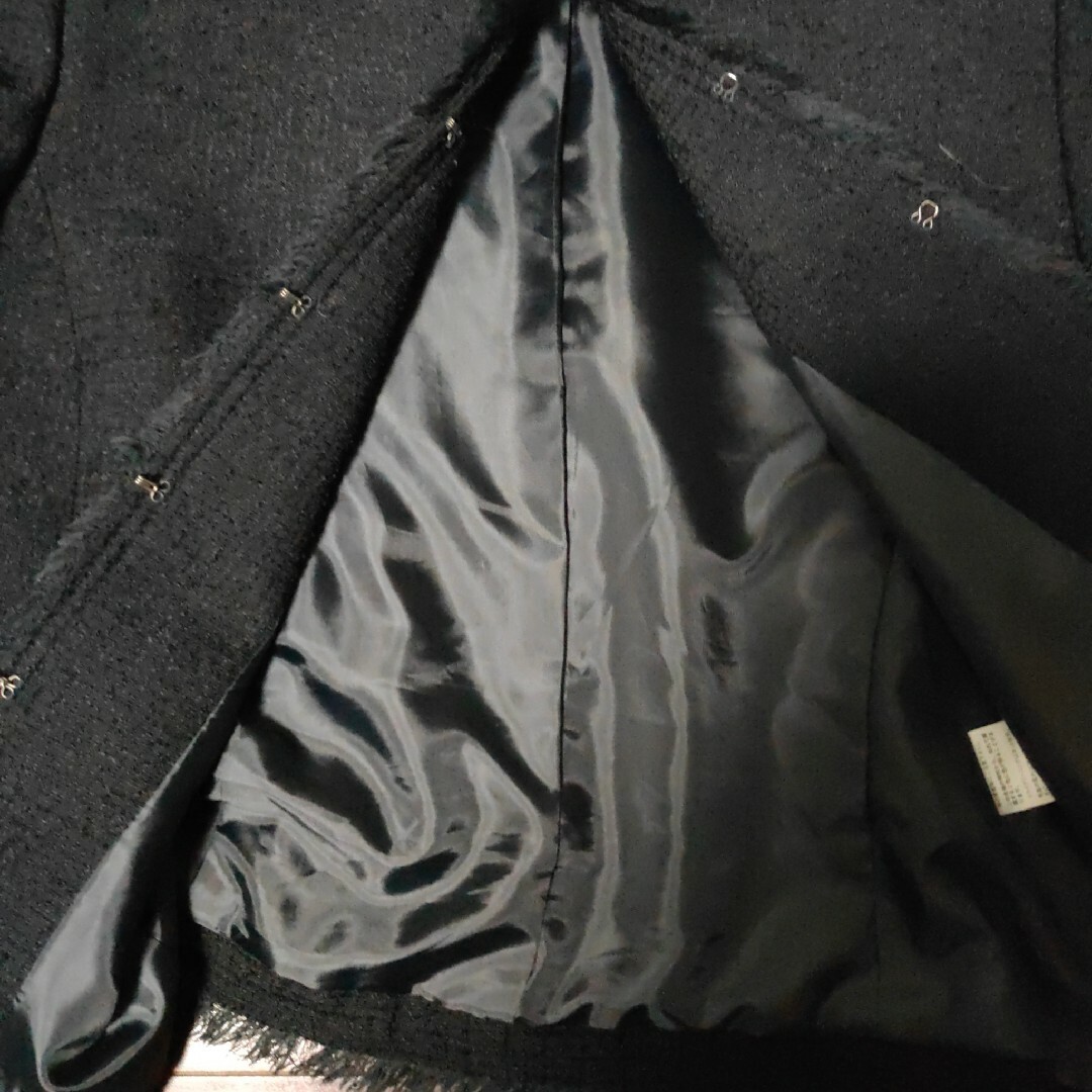 23区(ニジュウサンク)の住商オットー ツイードジャケット 大きいサイズ レディースのジャケット/アウター(ノーカラージャケット)の商品写真