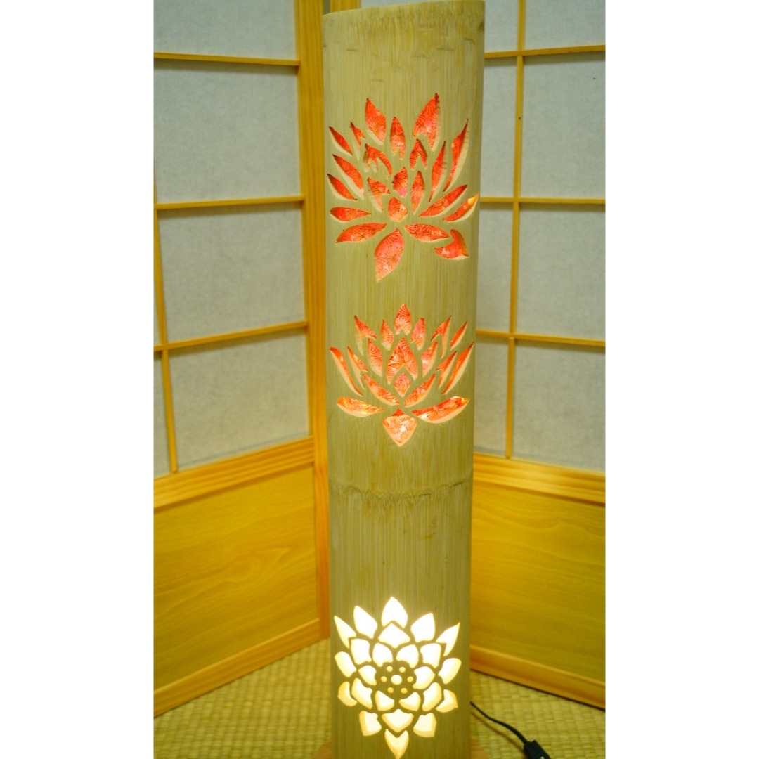 ◇両面彫◇竹灯り・竹あかり・竹灯籠 ~~ 癒しの灯り 華衣 ◇両面彫◇竹灯り・竹あかり・竹灯籠 ~~ 癒しの灯り 華衣