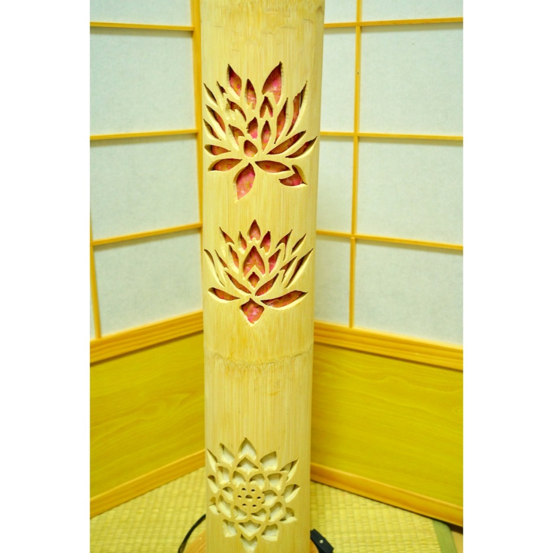 ◇両面彫◇竹灯り・竹あかり・竹灯籠 ~~ 癒しの灯り 華衣 ◇両面彫◇竹灯り・竹あかり・竹灯籠 ~~ 癒しの灯り 華衣