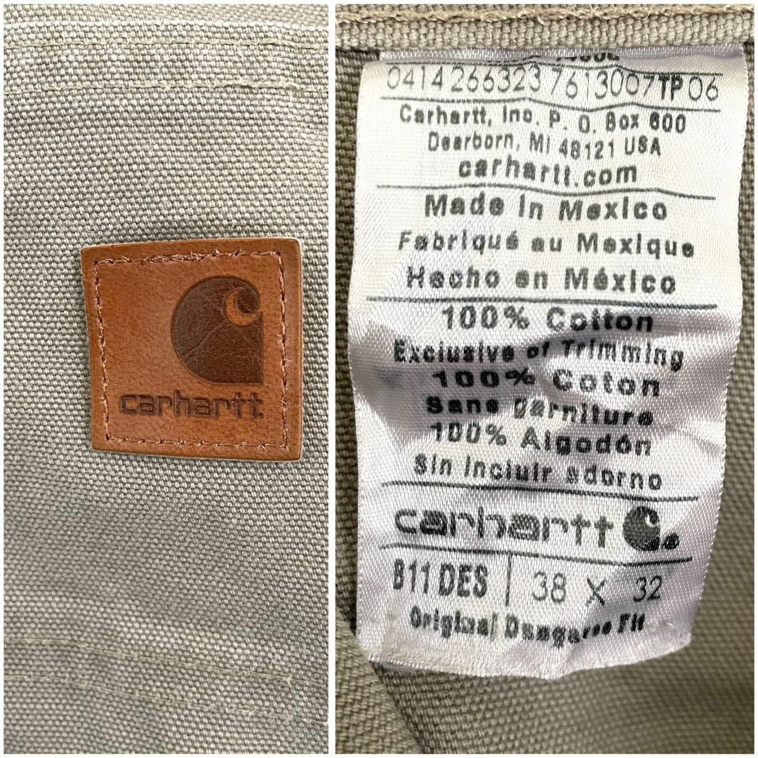 carhartt(カーハート)のカーハート ペインターパンツ メキシコ製 革タグ ダック ベージュ 38×32 メンズのパンツ(ペインターパンツ)の商品写真