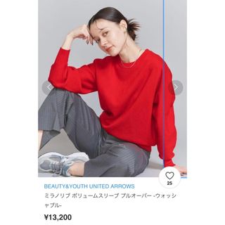 ビューティアンドユースユナイテッドアローズ(BEAUTY&YOUTH UNITED ARROWS)のBEAUTY&YOUTH リブニット(ニット/セーター)