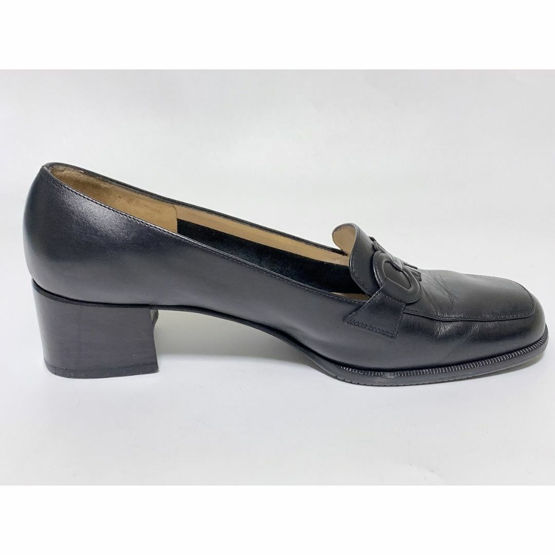 フェラガモ 6.5≒23.5cm パンプス 黒 jcu フェラガモ 6.5≒23.5cm パンプス 黒 jcu