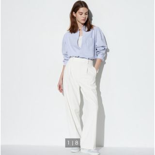 ユニクロ(UNIQLO)のオンライン限定　タックワイドパンツ(カジュアルパンツ)