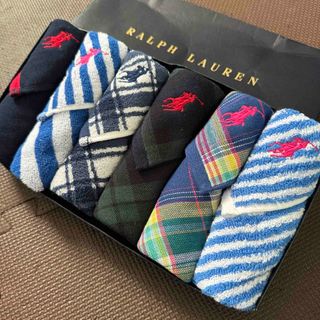 ラルフローレン(Ralph Lauren)のクーポンOK・男女問わず人気・プレゼント♡ラルフローレン ガーゼタオルハンカチ(ハンカチ/ポケットチーフ)