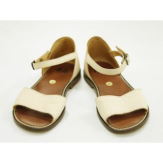 ▲ペペ/PePe▲17.7cm(28) サンダル/シューズ/靴 アイボリー 本革【中古】子供 キッズ kids 女の子 夏 924032 shoes(サンダル)