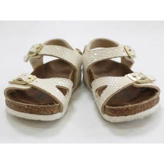 ▽ビルケンシュトック/BIRKENSTOCK▽16cm サンダル/シューズ/靴 ベージュ系 リオ【中古】子供 キッズ kids 男の子 女の子 夏 515032 shoes