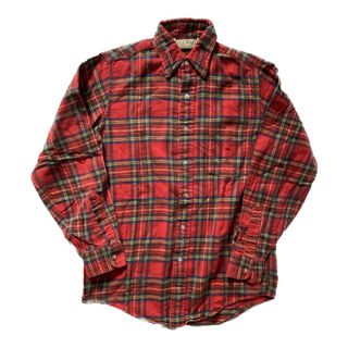 エルエルビーン(L.L.Bean)の80s L.L.BEAN タータンチェックライトネルシャツ S エルエルビーン(シャツ)