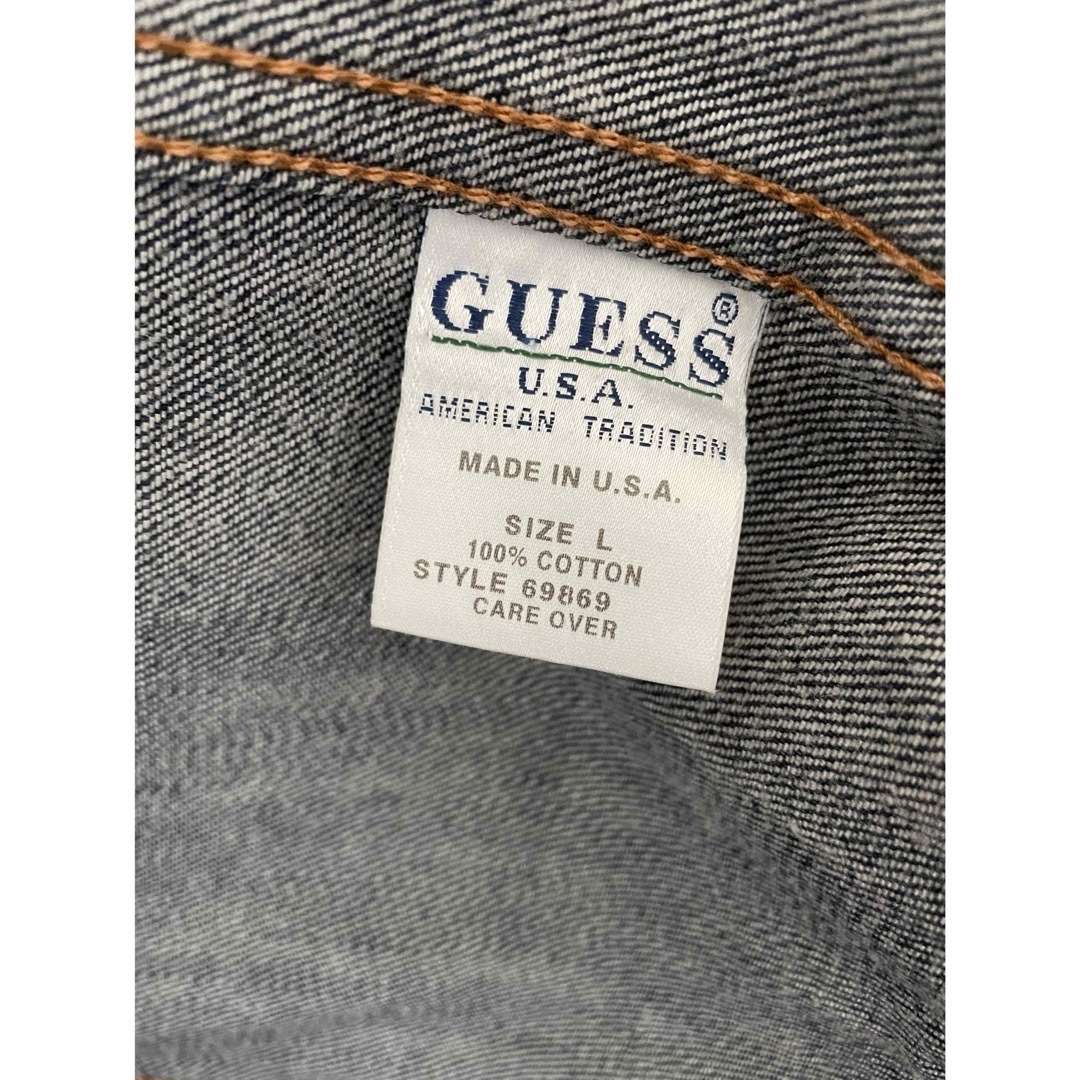 GUESS(ゲス)のGUESS アメリカ製　デニムジャケット メンズのジャケット/アウター(Gジャン/デニムジャケット)の商品写真