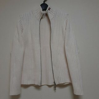 ラルフローレン(Ralph Lauren)の#RALPH LAUREN／コットン100%厚手ニット／生成色／サイズM／美品(ニットコート)