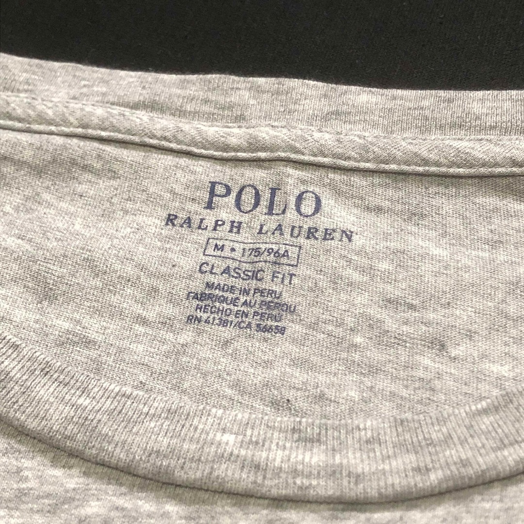 POLO RALPH LAUREN(ポロラルフローレン)のPolo Ralph Lauren ロンt ポケt 両面プリント pロゴ ポニー メンズのトップス(Tシャツ/カットソー(七分/長袖))の商品写真