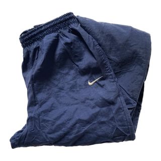 NIKE - 専用 90s ナイキ ナイロンパンツ M ネイビー スウッシュ刺繍 シャカパン 