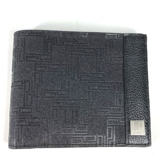 Dunhill - ダンヒル Dunhill 札入れ ロゴ コンパクトウォレット 2つ折り財布 レザー ブラック 未使用