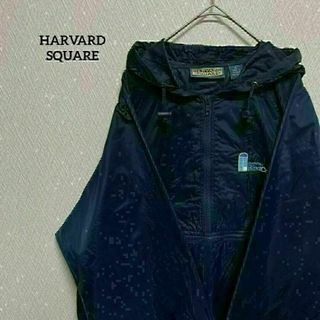 HARVARD SQUARE プルオーバー ハーフジップ 企業ロゴ(ナイロンジャケット)