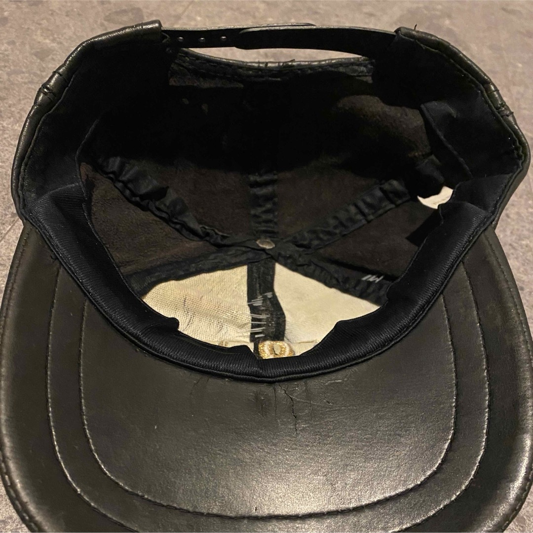 CHANEL(シャネル)のCHANEL vintage leather cap 80's メンズの帽子(キャップ)の商品写真