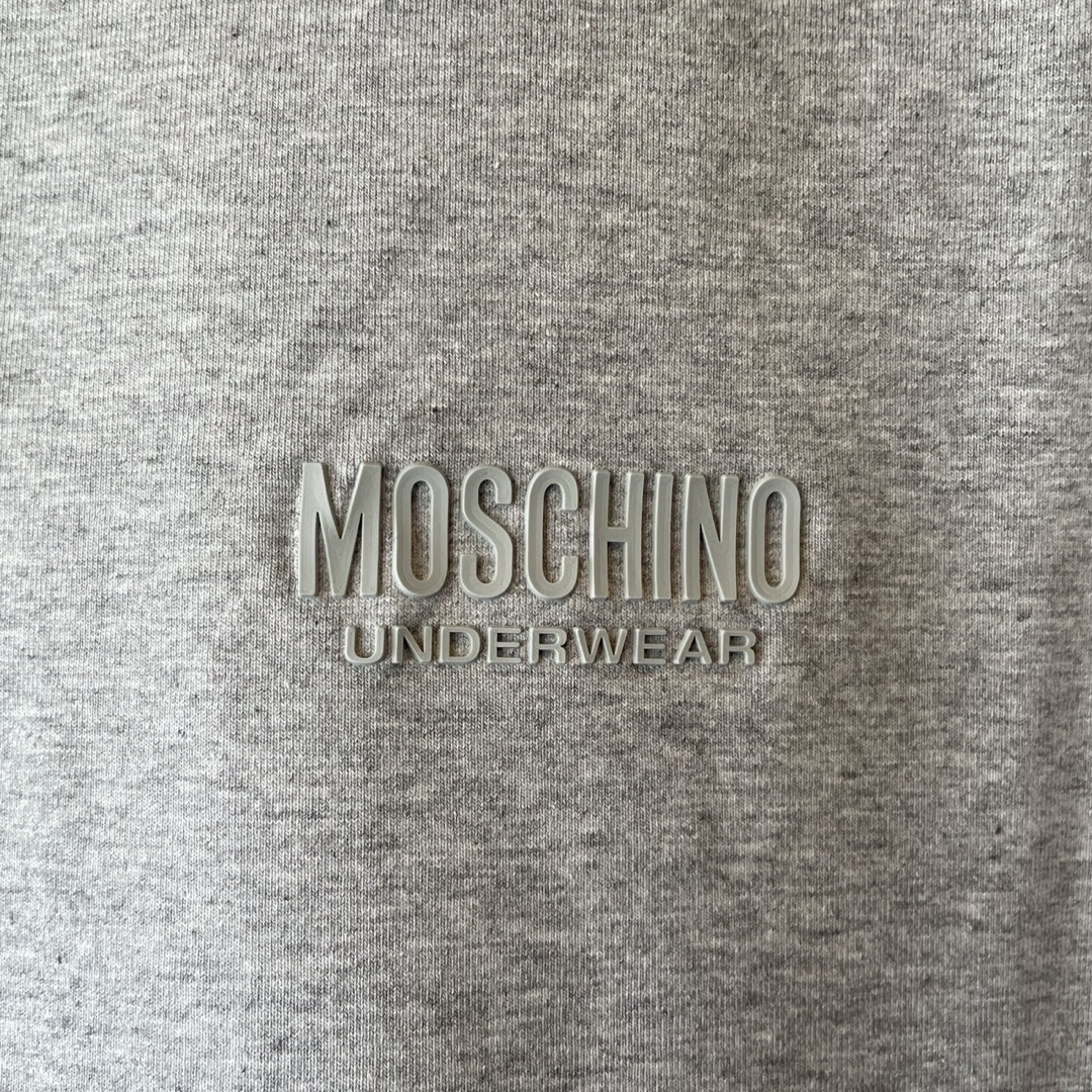 MOSCHINO(モスキーノ)のMOSCHINO モスキーノ ロンT 長袖Tシャツ ストレッチ グレー S メンズのトップス(Tシャツ/カットソー(七分/長袖))の商品写真