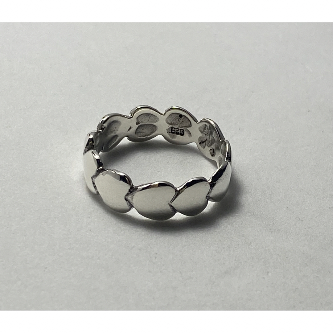 SILVER925 シルバー925ベルトハートリング愛heart銀16号指輪しA メンズのアクセサリー(リング(指輪))の商品写真
